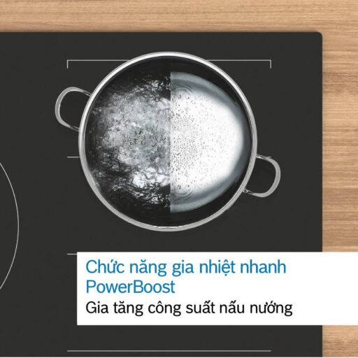 Bếp từ Bosch PPI82560MS bếp đôi 2 vùng nấu Serie 8 6 Chức năng bếp từ Bosch PPI82560MS bếp đôi 2 vùng nấu Serie 8