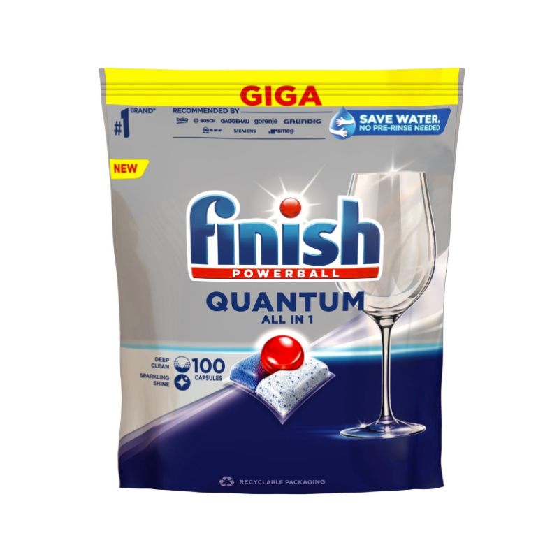 Viên rửa bát Finish Quantum All In One 100 viên Viên rửa bát Finish Quantum All In One 100 viên