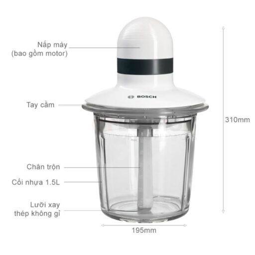 kich thuoc may xay thit bosch 1 5l mmr15a1