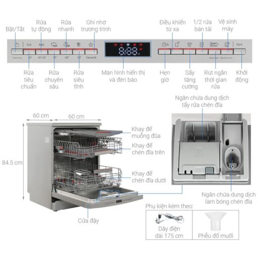 Máy rửa bát Bosch SMS6ZCI11E 4 kich thuoc may rua bat bosch sms6zci11e