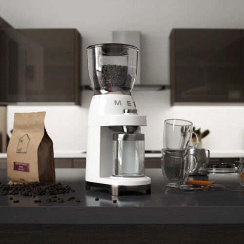 Máy xay cafe Smeg CGF01WHEU White 3 Ảnh máy xay cafe Smeg CGF01WHEU White
