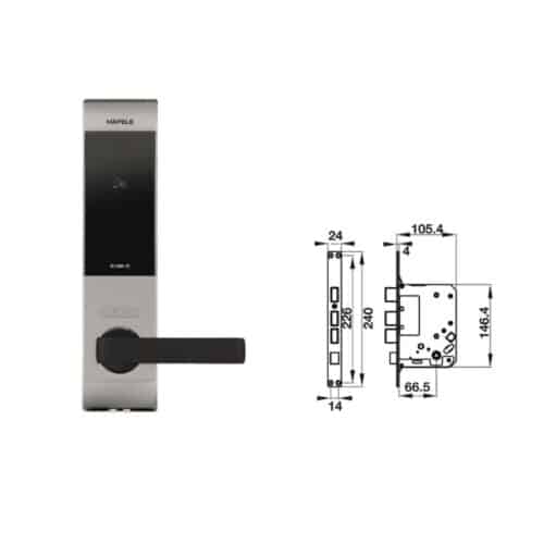 Khóa cửa điện tử Hafele EL7900-TCB 912.05.644 4 Ảnh Khóa cửa điện tử Hafele EL7900-TCB 912.05.644