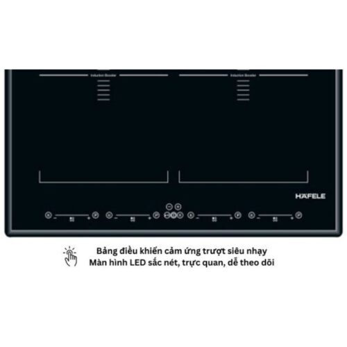 Bảng điều khiển bếp từ Hafele 4 vùng nấu HC F604A 537.09.502 lắp âm
