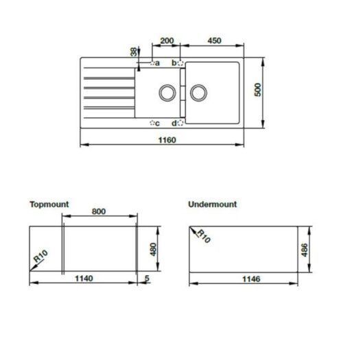 Chậu rửa bát Hafele Galba HS-GDD11650 570.35.470 5 thông số kỹ thuật của Chậu đá Hafele Galba HS-GDD11650 570.35.470