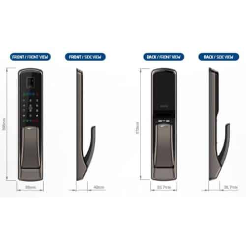 Khóa cửa điện tử Hafele EL9500-TCS 912.05.353 4 Lắp đặt Khóa cửa điện tử Hafele EL9500-TCS 912.05.353