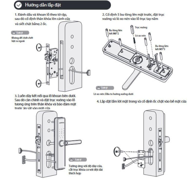 Lắp đặt Khóa điện tử Hafele DL7600 912.20.232 Lắp đặt Khóa điện tử Hafele DL7600 912.20.232