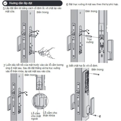 Lắp đặt Khóa điện tử Hafele PP8103 912.20.263