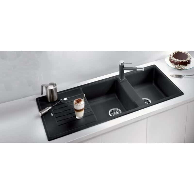 Chậu rửa bát Hafele Blancozia màu đen 8S 565.76.359 Chậu rửa bát Hafele Blancozia màu đen 8S 565.76.359