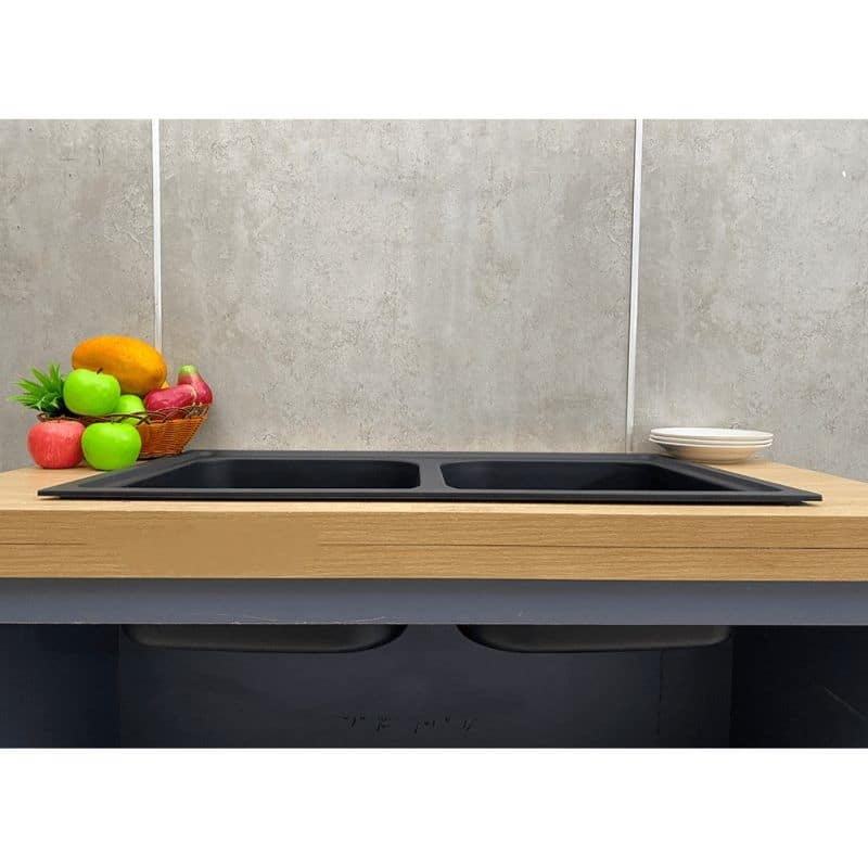 Phía dưới Chậu rửa bát Hafele Julius HS-GD8650 570.35.380 Chậu rửa bát Hafele Julius HS-GD8650 570.35.380