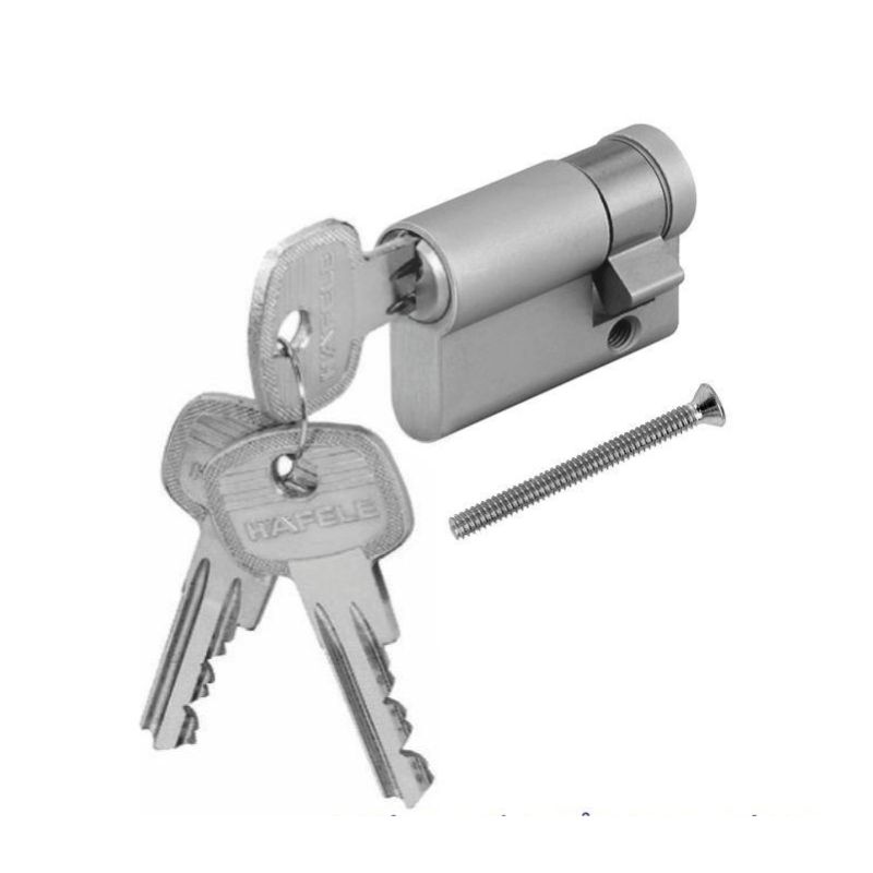 Ảnh ruột khóa 1 đầu Hafele 916.00.600, 55.5mm Đồng thau Ảnh ruột khóa 1 đầu Hafele 916.00.600, 55.5mm Đồng thau
