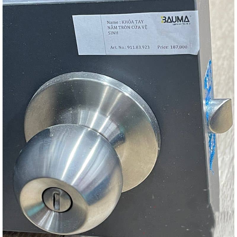Ảnh thực tế khóa tay nắm tròn Bauma 911.83.923 Ảnh thực tế khóa tay nắm tròn Bauma 911.83.923