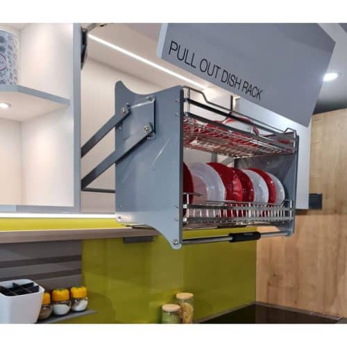 Ảnh thực tế rổ chén đĩa di động lướt tròn LENTO Cucina 504.76.204 mạ chrome