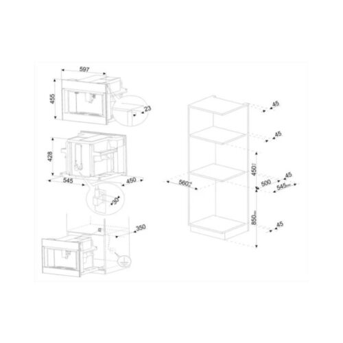Máy pha cà phê Hafele DOLCE STILNOVO CMS4604NR 536.54.079 5 Thiết kế của Máy pha cà phê Hafele DOLCE STILNOVO CMS4604NR 536.54.079