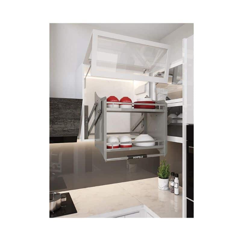 Ảnh thực tế bộ rổ nâng hạ Hafele Oria 504.76.705 700mm Ảnh thực tế bộ rổ nâng hạ Hafele Oria 504.76.705 700mm