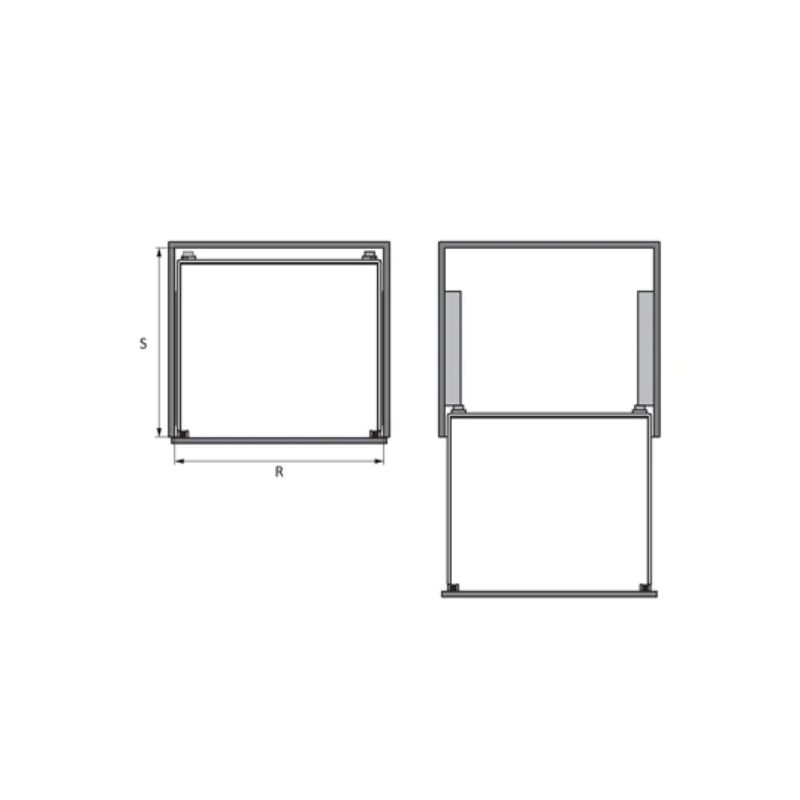 Bộ rổ bát đĩa Hafele 549.08.014 900mm Bộ rổ bát đĩa Hafele 549.08.014 900mm