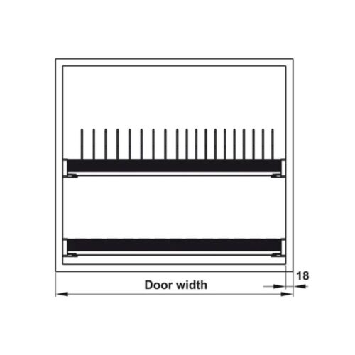 Bộ rổ bát đĩa Hafele Presto 544.40.011 700mm 3 Bộ rổ bát đĩa Hafele Presto 544.40.011 700mm