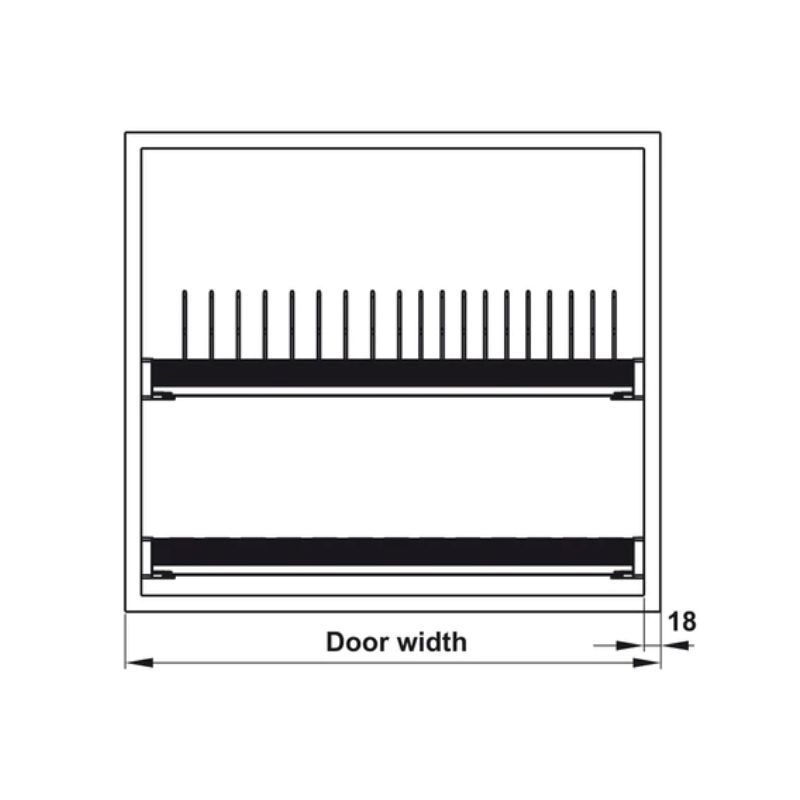 Bộ rổ bát đĩa Hafele Presto 544.40.011 700mm Bộ rổ bát đĩa Hafele Presto 544.40.011 700mm