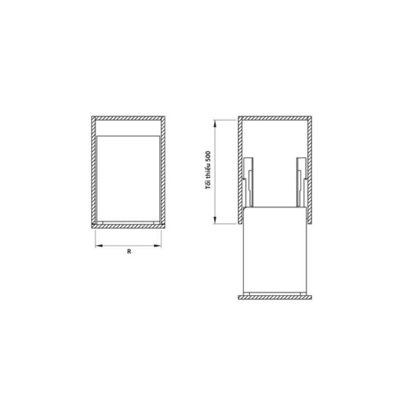 Bộ rổ gia vị Hafele Sonata 549.20.032 200mm Bộ rổ gia vị Hafele Sonata 549.20.032 200mm