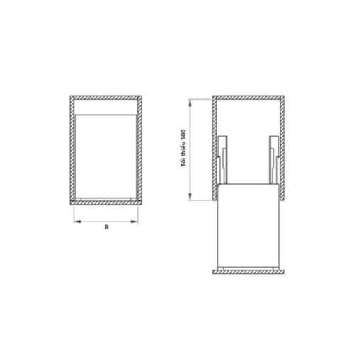 Bộ rổ gia vị Hafele Sonata 549.20.038 300mm 3 Bộ rổ gia vị Hafele Sonata 549.20.038 300mm