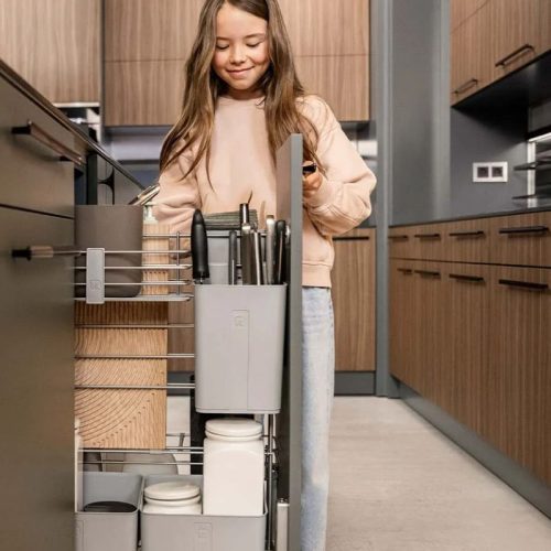 Rổ đựng dụng cụ làm bếp 300 mm Hafele 545.13.803 3 Hình ảnh rổ đựng gia vị 300mm Hafele 545.13.803