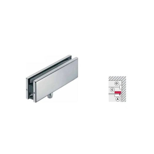 Kẹp kính trên khung bằng kim loại Häfele DIY 489.81.061 3 Kích thước kẹp kính trên khung Hafele 489.81.061