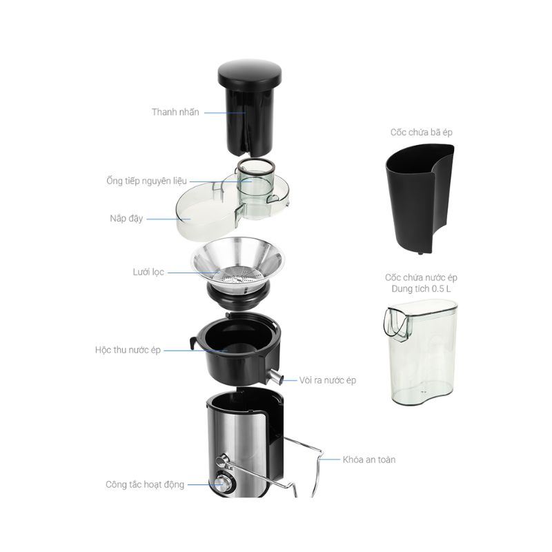 Bộ phận máy ép trái cây Hafele GS-353 535.43.086 Bộ phận máy ép trái cây Hafele GS-353 535.43.086