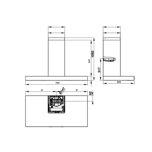 Hình ảnh 2D Häfele HC W705B 533.87.377