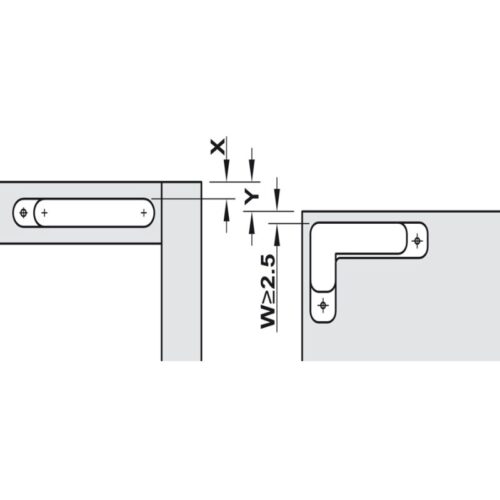 Bản lề âm 3 chiều Hafele 342.79.300 6 Kích thước bản lề âm 3 chiều Hafele 342.79.300-3