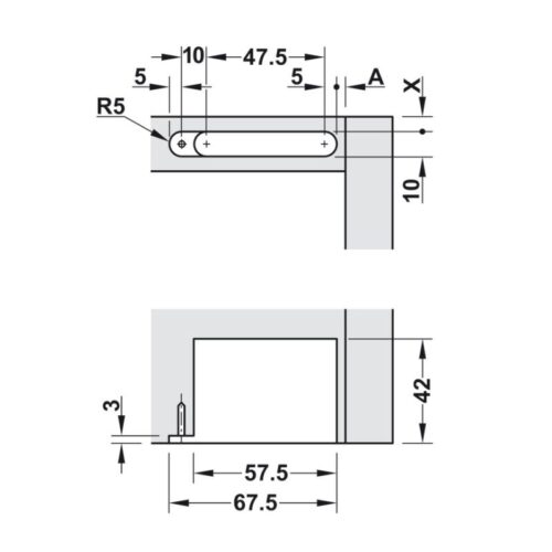 Bản lề âm 3 chiều Hafele 342.79.700 6 Kích thước bản lề âm 3 chiều Hafele 342.79.700-2