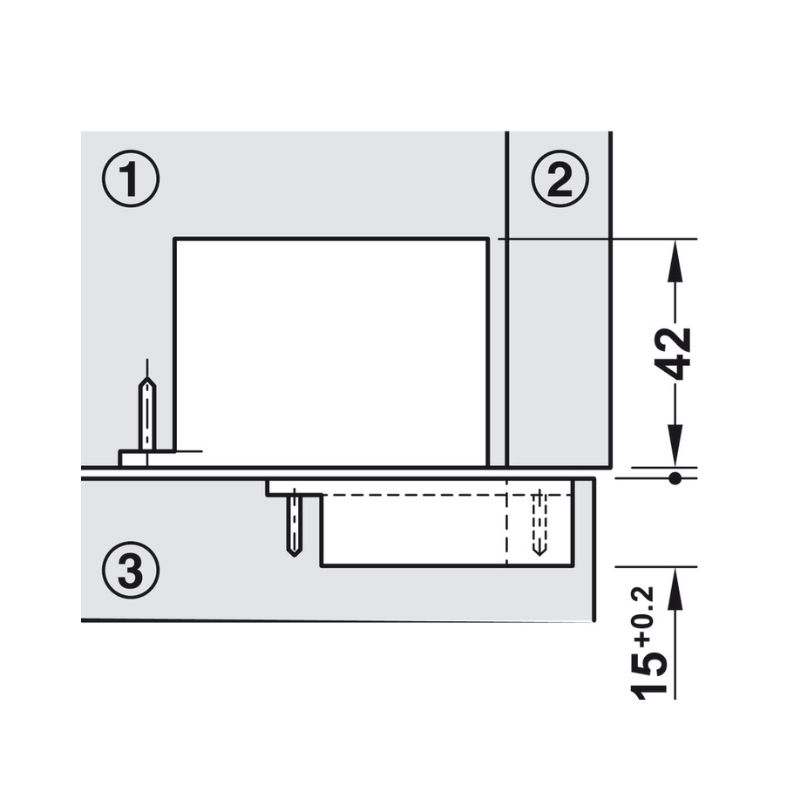 Kích thước bản lề âm 3 chiều Hafele 342.79.700-4 Kích thước bản lề âm 3 chiều Hafele 342.79.700-4