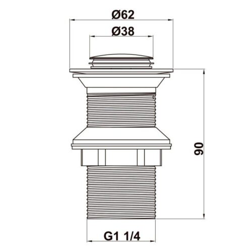 Bộ xả pop-up lavabo Hafele 495.61.975