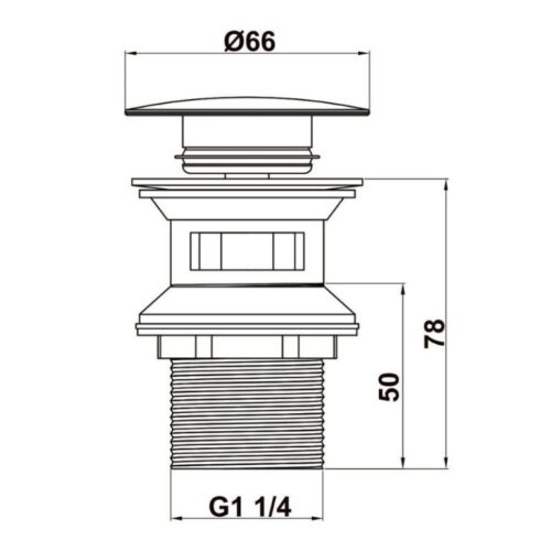Bộ xả pop-up lavabo Hafele 495.61.976