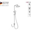 Thông số Chi tiết Tên sản phẩm Thanh sen kết hợp Hafele Eco 589.34.189 Thương hiệu Hafele Mã sản phẩm 589.34.189 Loại sản phẩm Thanh sen kết hợp Màu hoàn thiện Chrome bóng Sen đầu Ø200 mm Sen tay Ø119 mm, 3 chế độ Chất liệu thân sen Inox 304 Dây sen Inox 304, dài 1.5 m & 0.5 m Chức năng Chuyển đổi 2 chức năng Kiểu lắp đặt Gắn tường Lưu lượng nước Khoảng 13 lít/phút tại 3 bar Ứng dụng Phòng tắm / khu vệ sinh