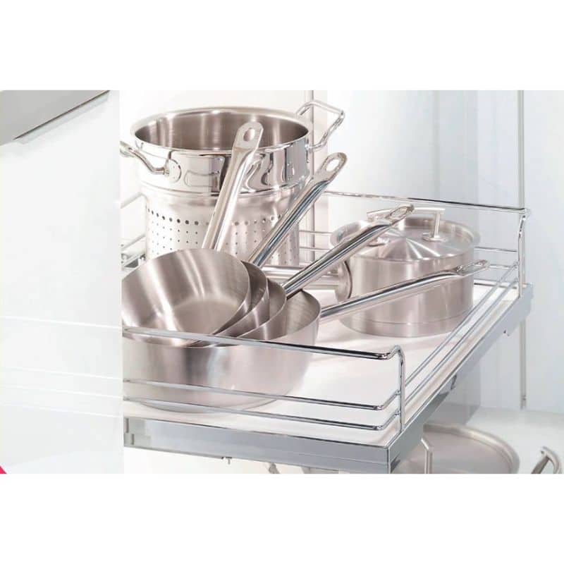 Ảnh thực tế bộ rổ kéo lọt lòng ARENA Hafele 540.26.654, tủ rộng 450mm Ảnh thực tế bộ rổ kéo lọt lòng ARENA Hafele 540.26.654, tủ rộng 450mm