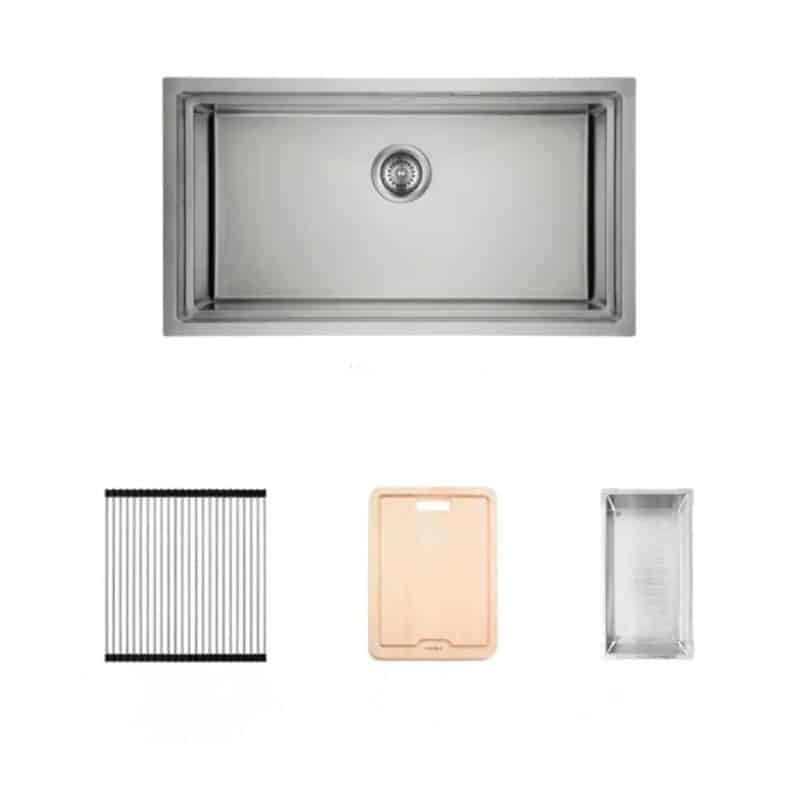 Bộ chậu rửa và phụ kiện Hafele HS21-SSN1S90 567.94.029 Bộ chậu rửa và phụ kiện Hafele HS21-SSN1S90 567.94.029