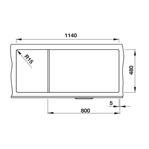 Chậu rửa bát Hafele Blancozia màu xám 8S 565.76.959 4 kích thước của Chậu đá Hafele Blancozia màu xám 8S 565.76.959