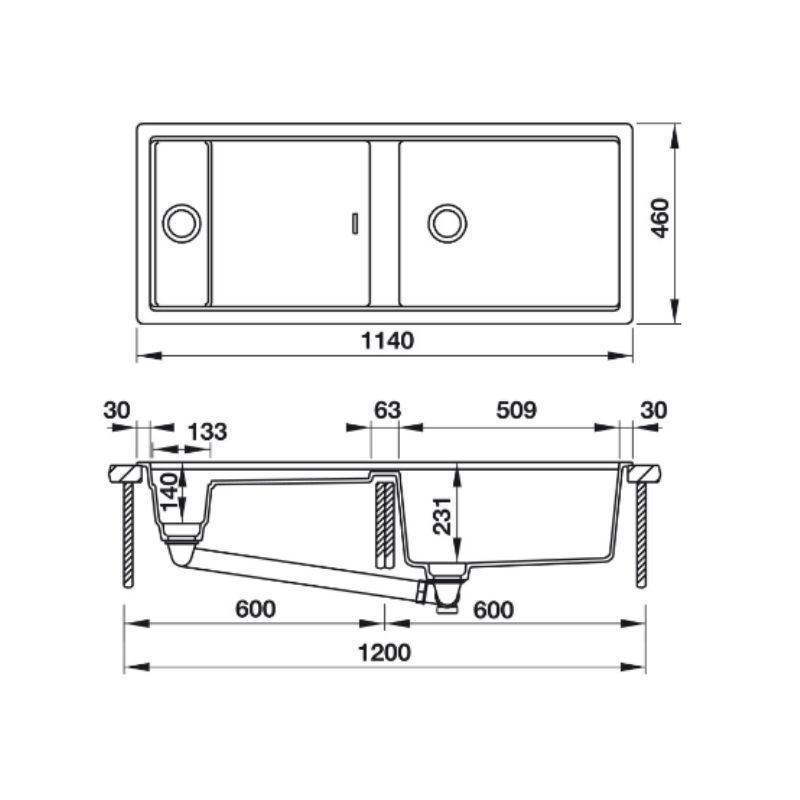 thông số kỹ thuật của Chậu đá Hafele Work Station HS-GDD11446 D-150 570.35.340 thông số kỹ thuật của Chậu đá Hafele Work Station HS-GDD11446 D-150 570.35.340