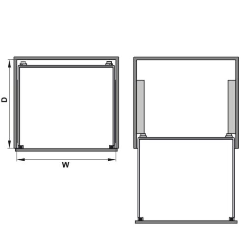 Bộ rổ kéo lọt lòng ARENA Hafele 540.26.654, tủ rộng 450mm 6 Lắp đặt bộ rổ kéo lọt lòng ARENA Hafele 540.26.654, tủ rộng 450mm