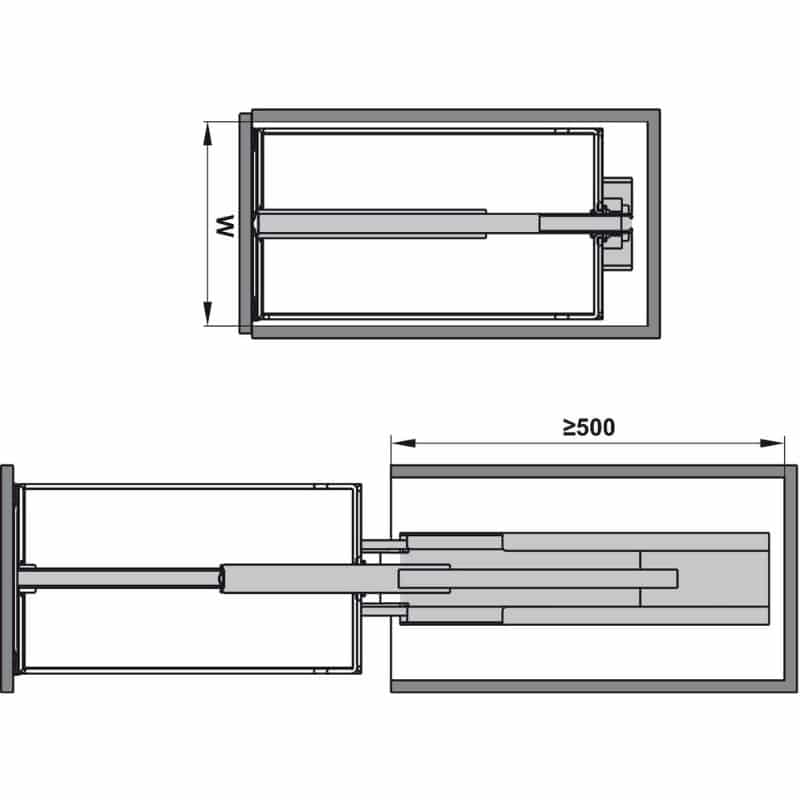 Lắp đặt bộ kệ tủ 6 tầng DISPENSA 90 ARENA 400mm Hafele 546.54.543 Lắp đặt bộ kệ tủ 6 tầng DISPENSA 90 ARENA 400mm Hafele 546.54.543