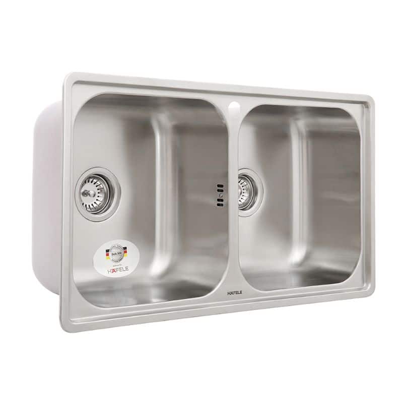 Mặt nghiêng chậu rửa bát Hafele Claudius HS-SD8648 567.20.493 Chậu rửa bát Hafele Claudius HS-SD8648 567.20.493