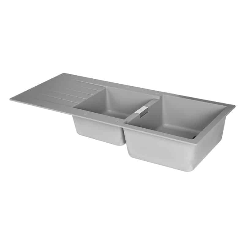 Mặt trong Chậu rửa bát đá Hafele HS19-GED2S80 570.35.570 màu xám Chậu rửa bát đá Hafele HS19-GED2S80 570.35.570 màu xám