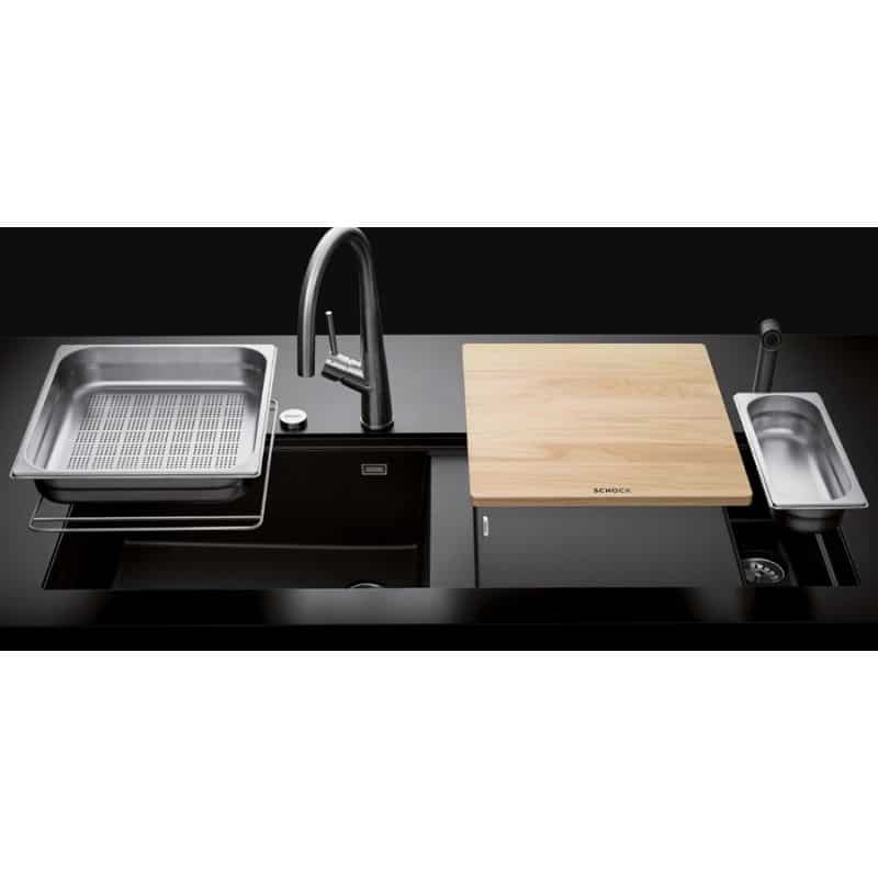 Phía trên Chậu rửa bát Hafele Work Station HS-GDD11446 D-150 570.35.340 Chậu rửa bát Hafele Work Station HS-GDD11446 D-150 570.35.340
