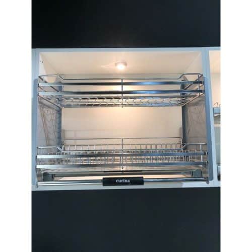 Rổ chén đĩa di động lướt tròn LENTO Cucina 504.76.004 Inox 304 4 Ảnh rổ chén đĩa di động lướt tròn LENTO Cucina 504.76.004 Inox 304