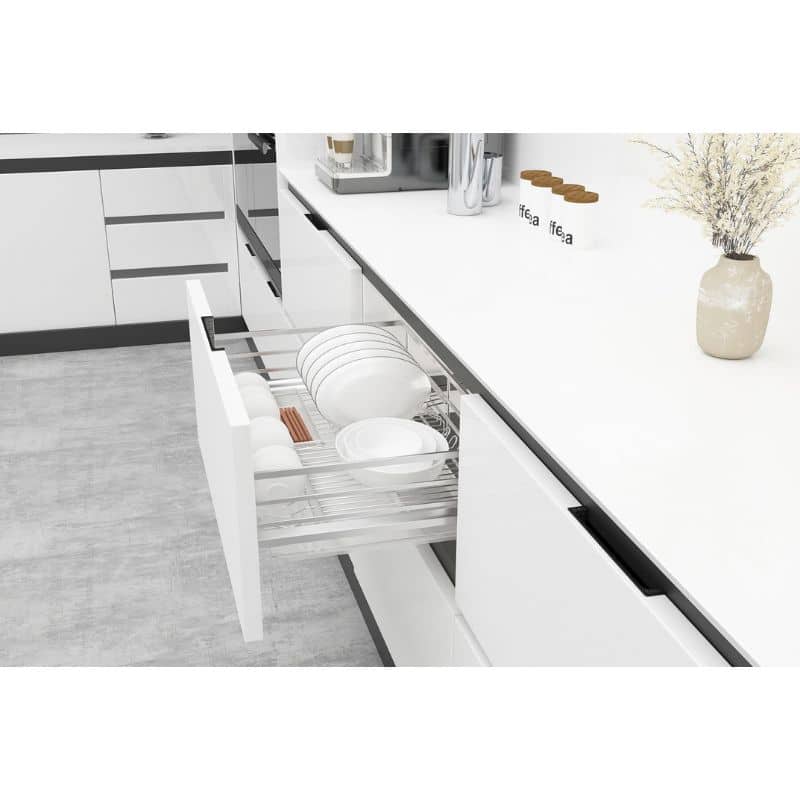 Ảnh thực tế bộ rổ chén đĩa CUCINA CAPPELLA 549.08.145 700mm Inox 304 Ảnh thực tế bộ rổ chén đĩa CUCINA CAPPELLA 549.08.145 700mm Inox 304