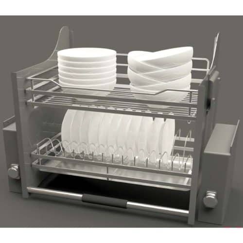 Rổ chén đĩa di động lướt dẹt LENTO Cucina 504.76.015 Inox 304 4 Ảnh thực tế rổ chén đĩa di động lướt dẹt LENTO Cucina 504.76.015 Inox 304