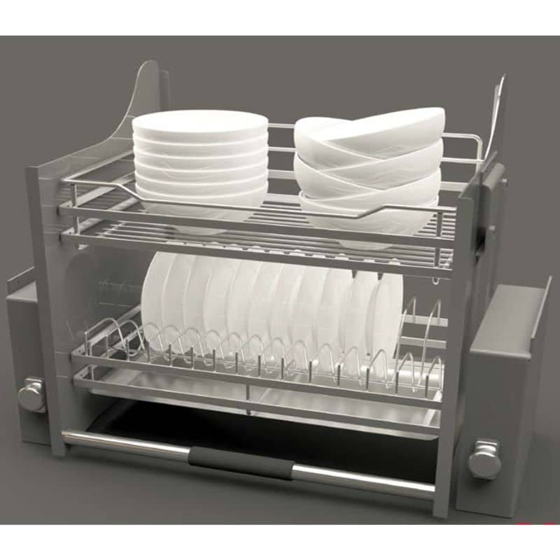 Ảnh thực tế rổ chén đĩa di động lướt dẹt LENTO Cucina 504.76.015 Inox 304 Ảnh thực tế rổ chén đĩa di động lướt dẹt LENTO Cucina 504.76.015 Inox 304
