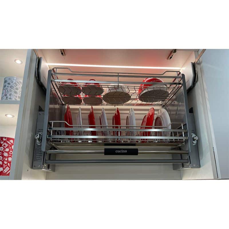 Ảnh thực tế rổ chén đĩa di động lướt dẹt LENTO Cucina 504.76.015 Inox 304 Ảnh thực tế rổ chén đĩa di động lướt dẹt LENTO Cucina 504.76.015 Inox 304