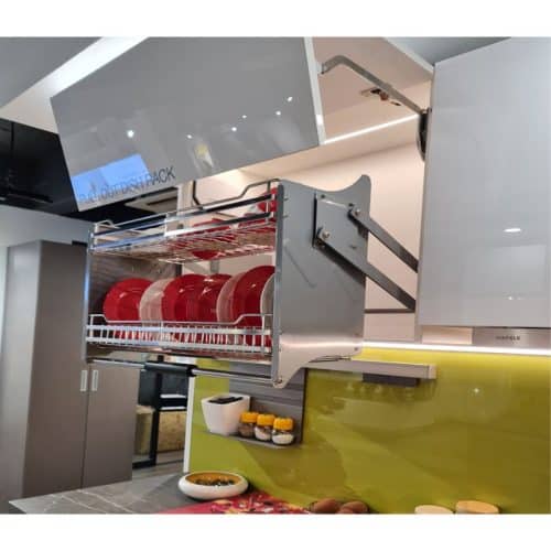 Rổ chén đĩa di động lướt tròn LENTO Cucina 504.76.204 mạ chrome 4 Ảnh thực tế rổ chén đĩa di động lướt tròn LENTO Cucina 504.76.204 mạ chrome