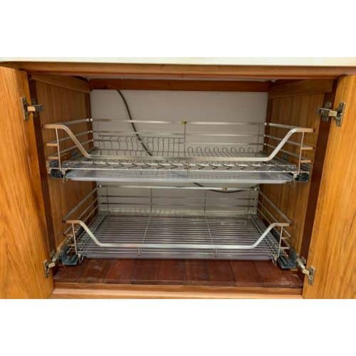 Giá kệ bát đĩa CUCINA CAPPELLA 549.08.148 900mm Inox 304 5 Mặt trước bộ rổ chén đĩa CUCINA CAPPELLA 549.08.148 900mm Inox 304