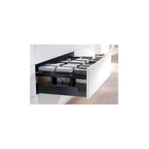 Ray hộp Hafele 550.85.365 Antaro X2 giảm chấn đen 30kg C 196mm 4 Sử dụng Ray hộp Hafele 550.85.365